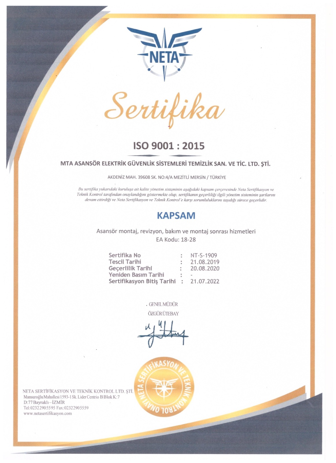 ISO-9001 : 2015